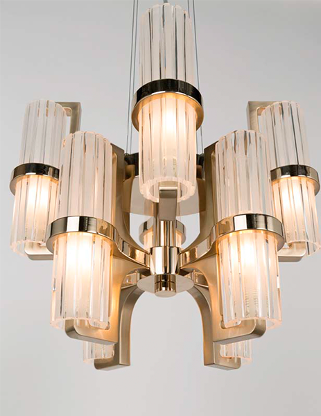 Люстра  OFFICINA LUCE 3216-GG-TC