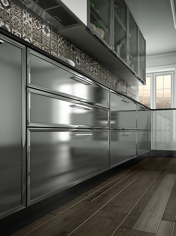 Кухня  GIEFFE CUCINE STEEL 1